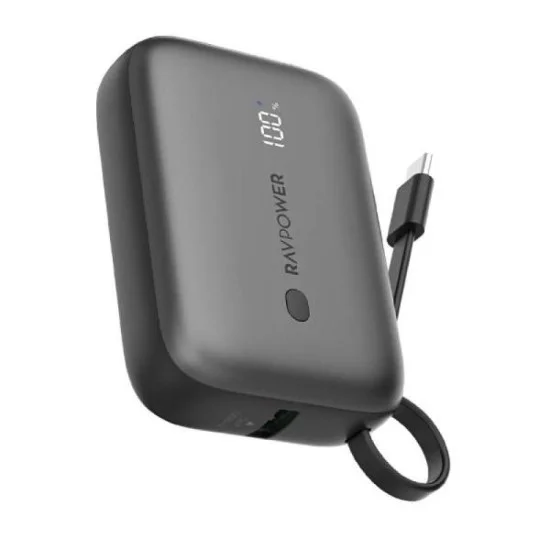 Ravpower Pd20W 10000Mah 3-Port Power Bank - Black